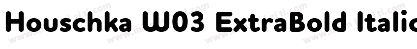 Houschka W03 ExtraBold Italic字体转换